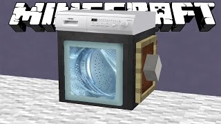 КАК СДЕЛАТЬ РАБОТАЮЩУЮ СТИРАЛЬНУЮ МАШИНУ В МАЙНКРАФТ БЕЗ МОДОВ И БЕЗ КОМАНДНЫХ БЛОКОВ ?