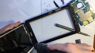 Samsung Tab 3 t116 - разборка, замена сенсора и матрицы / disassembly, replacement of the display