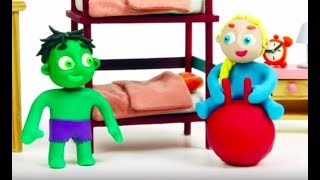SUPERHERO BABIES Play Doh Stop Motion and Cartoons For Kids ? Superhero Babies