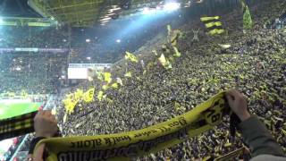 Borussia Dortmund Fans incredible atmosphere in Signal Iduna Park