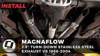 1986-2004 Mustang Install: Pair of MagnaFlow 2.5" Stainless Steel Turn-Downs