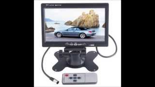 7 INCH TFT COLOR LCD CAR REAR VIEW CAMERA MONITOR SUPPORT ROTATING THE SCREEN AND 2 AV INPUTS