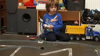 Столкновение грузового и пассажирского поездов лего Lego