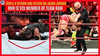 HHH Attack on Jordan | WWE Raw 13/11/2017 Highlights Matches