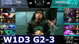 TSM vs Immortals Game 3 | S7 NA LCS Spring 2017 Week 1 Day 3 | TSM vs IMT G3 W1D3 1080p