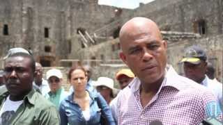 Martelly en colère contre le délabrement de la Citadelle