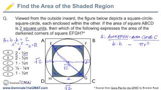 GMAT - Find the Area of the Shaded Region