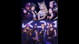 MMD K/DA - POPSTAR VERSION Chicas VS Chicos Español