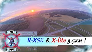 Taranis X-Lite и FrSky R-XSR дальность 3,5km и это не предел!