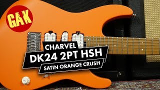 Charvel DK24 2PT HSH, Satin Orange Crush