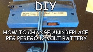 DIY - How to Change + Replace Peg Perego 12 Volt Battery - Peg Perego Replacement Battery