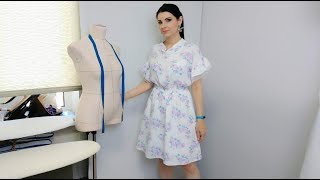 Как сшить красивое ПЛАТЬЕ ИЗ ШЕЛКА за 30 минут? МК Без выкройки своими руками