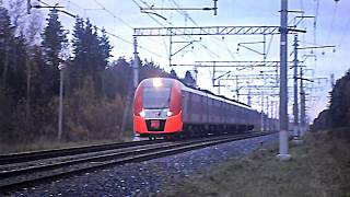 Электропоезд ЭС1 022 Ласточка Нижний новгород, перегон Фрязево, Павловский посад
