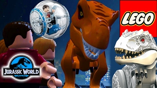 EPIC LEGO DINOSAUR JURASSIC WORLD BATTLES! Indominus Rex vs T-Rex vs Mosasaurus!