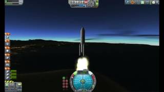 Как запустить станцию на орбиту кербина в KSP !