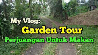 FARMER TOUR. UNTUK MAKANAN. MEMBUAT RUMPUT MENJADI PUPUK. LAHAN UNTUK PERSIAPAN TANAM JAGUNG.