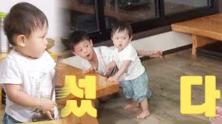 하린, 두 손 떼고 일어서기 성공! '국자의 힘' @오! 마이 베이비 119회 20160625