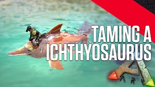 ARK: Survival Evolved - Taming a Ichthyosaurus (Dolphin)