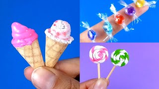 5 DIY Miniature Food | How to make miniature food No clay