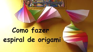 COMO FAZER ESPIRAL DE ORIGAMI 1