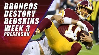 Denver Broncos vs Washington Redskins Recap Highlights