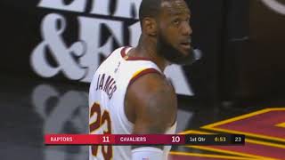 LeBron James Teases Dunk Contest Dunk vs Raptors!