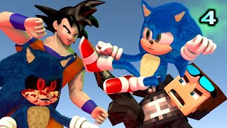 SONIC THE HEDGEHOG MOVIE IN MINECRAFT 4! Ft. Goku & Baldi (Official) Minecraft Animation Game