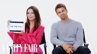 Emily Ratajkowski and Theo James Teach You British Slang | Vanity Fair