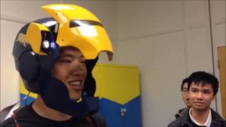 ME102b Voice Activated Ironman Helmet - College Mechatronics Project