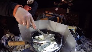 Рыбалка на море ночью. Жарим ставриду. Широкая Балка
