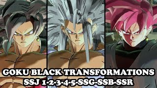 Goku Black Transformations (Super Saiyan 1-2-3-4-5-God-Blue-Rosè) | Dragon Ball Xenoverse 2 Mods