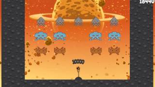 Angry Birds Space Mac - Golden Eggsteroids Walkthrough Level 1-9 E-1 Gameplay Space Invaders