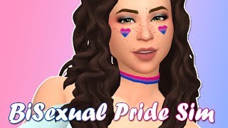 Sims 4 Create A Sim | BISEXUAL PRIDE SIM (Happy Pride Month!)