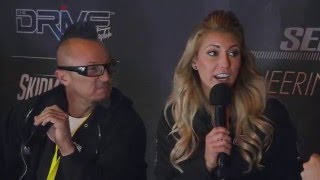Leah Pritchett and Ryno Templeton at the Shell SEMA Experience