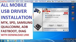 How to install all mobile flashing usb driver one click
