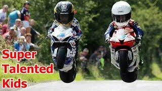 Super Talented Little Kids on Motorcycle 2017