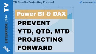 Prevent YTD, QTD, MTD Results Projecting Forward - DAX Techniques in Power BI