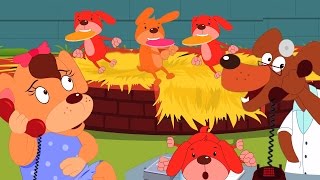 пять маленьких щенков русской рифмы | русский детские стишки сборник
