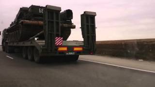 Движение колонны российских войск по трассе!!!12 марта!