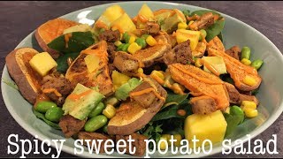 Spicy sweet potato salad / Vegan runner