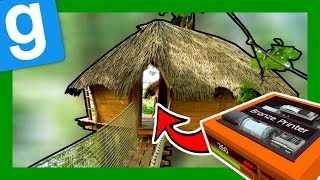 PRINTER DANS UNE CABANE DANS LES ARBRES - GMOD DarkRP