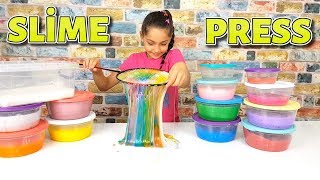 Rengarenk slime Colorful slime pressing (FULL SLIME PRESSING), Fun Kid Vİdeo