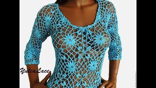 Ажурная Пляжная Туника Крючком 2019 / Openwork Beach Tunic Crochet / Durchbrochener Crochet Tunika