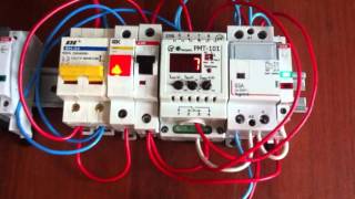 Проверка контактора Legrand 412527 и реле тока РМТ-101