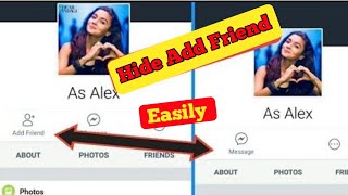 How to Hide add friend Button /icon on Facebook 2019 || HIDE ADD FRIEND ||