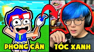 PHONG CẬN COSPLAY THÀNH NHÂN VẬT MINI WORLD MÀU TÓC XANH VÀ CÁI KẾT | SAMMY CÓ THÍCH TÓC MỚI ?