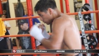 Mares vs Gonzalez: Abner Mares shadowboxing, fights Jhonny Gonzalez Aug 24 [True HD]