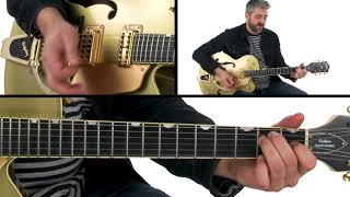 Rockabilly Rhythm Guitar Lesson -  Travis Picking - Jason Loughlin