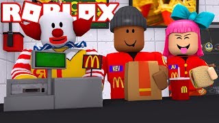 WORKING AT MCDONALDS!! - Roblox Roleplay