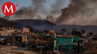 Dos muertos y más de 140 viviendas dañadas por incendios en Baja California